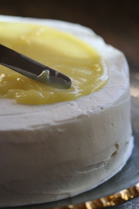 Tres Leches Cake with Lemon Curd (gluten free) — Y Delicacies Gluten Free Tres Leches, Single Layer Cake, Curd Cake, Cake With Lemon Curd, Lemon Curd Cake, Creamy Frosting, Single Layer Cakes, Tres Leches Cake, Tres Leches