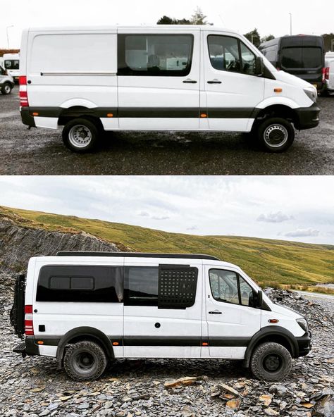 Mercedes Sprinter Camper Conversion, Van Makeover, Sprinter Camper Conversion, Sprinter Motorhome, Mercedes Sprinter Camper Van, Mercedes Sprinter 4x4, Offroad Cars, Ford Transit Campervan, Sprinter Bus