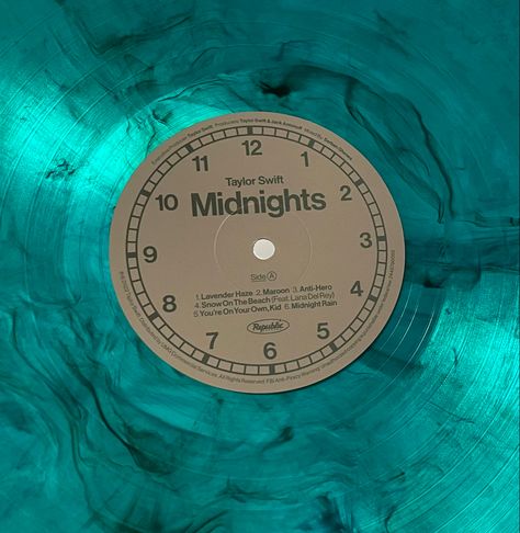 Midnights Taylor Swift Jade Green Vinyl, Taylor Swift Jade Green Vinyl, Midnights Clock, Midnight Vinyl, Taylor Vinyl, Midnights Vinyl, Taylor Swift Vinyl, Midnights Taylor Swift, Taylor Merch