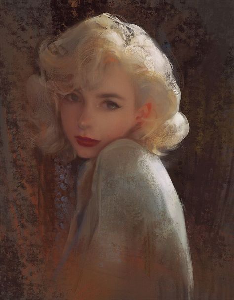 Soft Art, Realistic Art, Ethereal Art, Jolie Photo, Red Lipstick, Digital Art Girl, Character Portraits, Pretty Art, Portrait Art