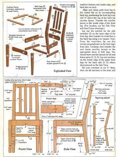 Woodworking Plans Patterns, Hantverk Diy, Wood Chair Design, Woodworking Plans Pdf, Chair Design Wooden, Woodworking Plans Beginner, Woodworking Projects Furniture, Diy Dining, Woodworking Projects For Kids