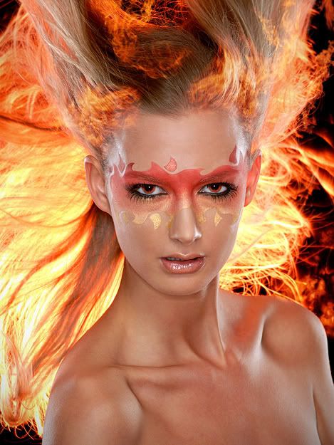 Fire Theme Best Airbrush Makeup, Phoenix Makeup, Fire Queen, Phoenix Costume, Fire Costume, Fire Makeup, Dragon Aesthetic, Fantasy Make-up, Shoot Makeup