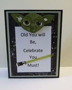 Inkinbythebay - A Creative Place to Play!: A Star Wars Birthday Card Birthday Present Diy, Star Wars Cards, Anniversaire Diy, Star Wars Diy, Birthday Star, Birthday Cards For Boys, Bday Cards, Birthday Crafts, Star Wars Birthday