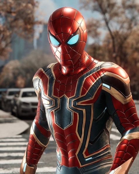 Trigg on Instagram: “The Iron Spider MCU suit looks so good IMO… I mean especially if you can get the lightning right and find the right blend to give the…” Avengers Photos, Iron Spider Suit, Spiderman Tom, Spiderman Suits, Spiderman Ps4, Spider Man No Way Home, Iron Spider, Spiderman Artwork, No Way Home