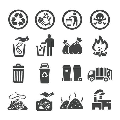 Trash Disposal, Coffee Icon, Network Icon, Person Icon, Business Fonts, Waves Icon, Human Icon, Best Free Fonts, Waste Management