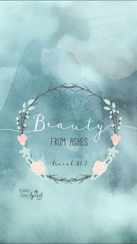 beauty from ashes bible verse Beauty From Ashes, Quotes Bible, Ideas Quotes, The Words, Verses, Bible Verses, Bible, Quotes, Pink