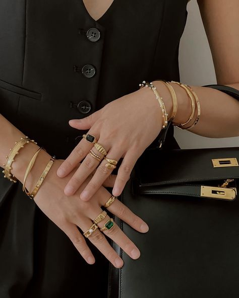 Stack them up or wear solo, our new gold rings and bangles are versatile must-haves✨ #OréeJewellery #OréeRings #OréeBangles Ig Feed, Gold Jewelry, Must Haves, Gold Rings, Bangles, Gold, On Instagram, Instagram