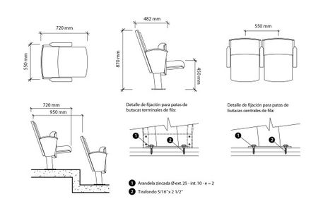 Auditorium Dimensions, Luxury Movie Theater, Theatre Chairs, Furniture Details Drawing, Auditorium Architecture, Public Library Design, Theatre Hall, Sports Facility Architecture, Office Space Planning