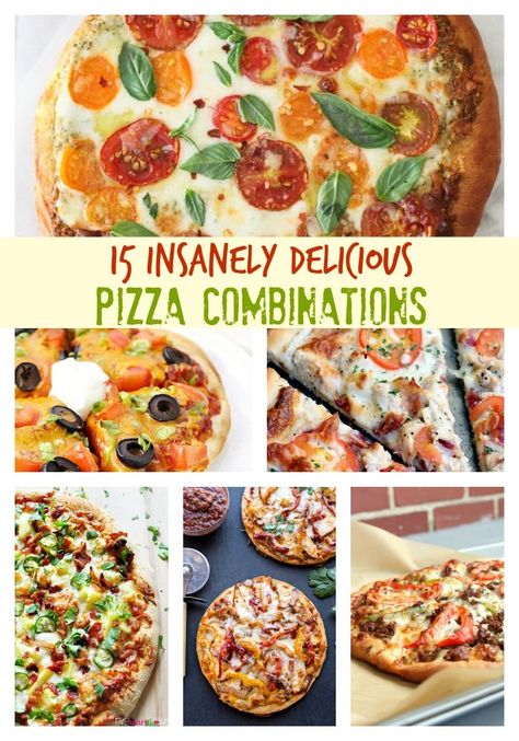 Different Pizza Topping Ideas, Fun Pizza Toppings, Unique Pizza Toppings, Pizza Combinations, Pizza Topping Ideas, Pizza Toppings Combinations, Entertainment Recipes, Pizza Vegana, Creative Pizza