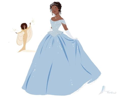 Black Cinderella, Steven Thompson, Cinderella Drawing, Rodgers And Hammerstein's Cinderella, Cinderella Aesthetic, Cinderella Characters, Cinderella Art, Tiana And Naveen, Disney Princess Tiana