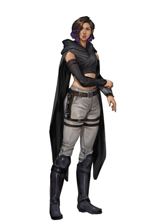 Starfinder Character Art Female, Star Wars Female Smuggler, Sith Concept Art Character Design, Star Wars Oc Female Smuggler, Star Wars Dark Side Outfit, Star Wars Female Character Art, Female Smuggler Star Wars, Sith Oc Female Art, Star Wars Clothes Concept Art