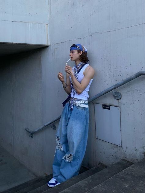 Stand User Outfit, Hip Hop Style Outfits, Stand User, Simple Fits, Street Fashion Men Streetwear, Tomboy Style Outfits, Cool Outfits For Men, Y2k Outfits, Tomboy Fashion