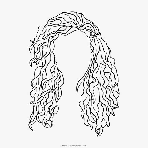 Curly Girl Method Routine, Curly Hair Coloring, Curly Hairstyles For Men, The Curly Girl Method, Hair Clipart, Hair Icon, Curly Girl Method, Hair Tattoos, Curly Hair Women