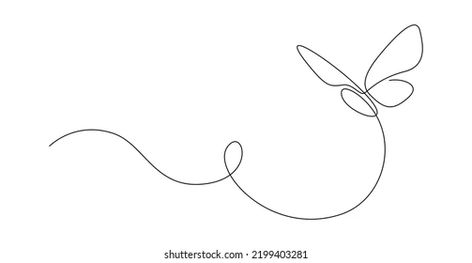 Butterfly in One continuous line drawing. Beautiful flying moth for wellbeing beauty or spa salon logo and divider concept in simple linear style. Editable stroke. Doodle vector illustration Single Line Butterfly Tattoo, Butterfly Process, Mobile Phlebotomy, Butterfly Line Drawing, One Continuous Line Drawing, One Line Tattoo, Drawing Beautiful, Single Line Tattoo, Doodle Vector