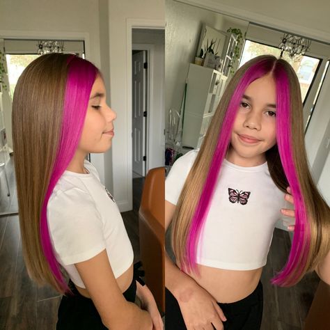 Purple Peekaboo Hair, Egirl Hair, Face Frame Highlights, Weird Haircuts, Money Piece Hair, Frame Highlights, Hair Front, Pink Blonde Hair, Hair Color Underneath