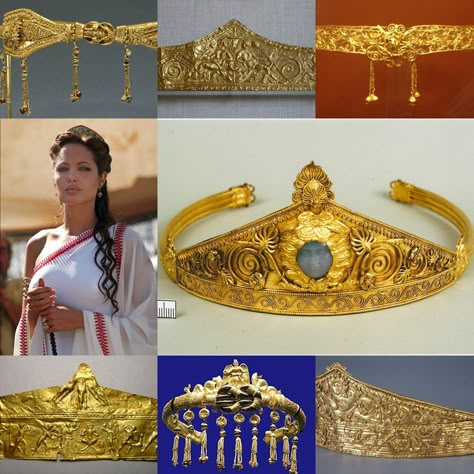 ancient gold greek crowns Greek Crown, Ancient Greek Jewelry, Ancient Jewels, Roman Jewelry, Ancient Jewellery, Ancient Greek Art, Royal Crowns, Historical Jewellery, Jeweled Headband