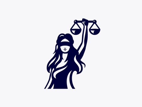 Lady Justice logo by Paul Aleman Justice Symbol Drawing, Lady Justice Tattoo Design Simple, Justice Logo Design, Libra Tattoo Lady Justice, Lady Justice Logo, Lawyer Tattoo, Justice Lady, Justice Scale Logo, Law Logo Justice