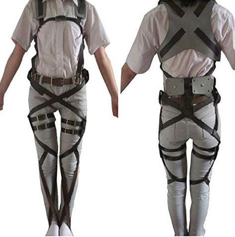 Easy DIY Attack on Titan Cosplay — ANIME Impulse ™ Titan Manga, Big Friends, Snk Cosplay, Anime Cosplay Costumes, Eren Jaeger, Mad Max, Band Shirts, Cool Costumes, Adjustable Belt