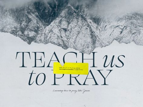 Teach Us To Pray Sermon Series by José R. Jiménez on Dribbble Sermon Series Graphics, Sermon Graphics, Pre Roll, Christian Graphic Design, Church Media Design, Faith Church, Church Graphics, Sermon Series, Concept Ideas