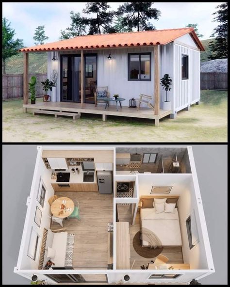 1 Person Tiny House, Small Annexe Ideas Layout, 10x16 Tiny House, Studio Type House, 10x20 Tiny House, 20x20 House Plans, 12x32 Tiny House Floor Plans, 12x24 Tiny House Floor Plans, Tiny Houses Ideas