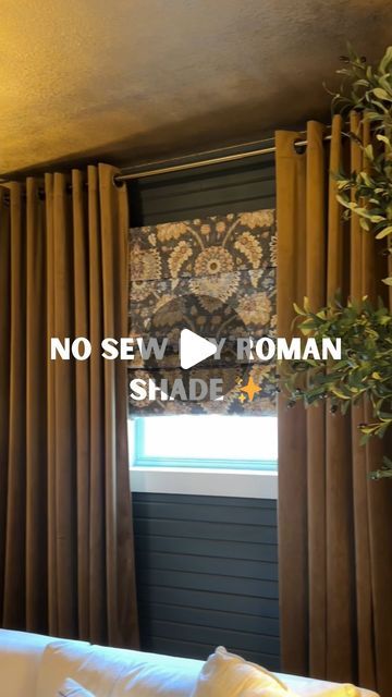 Tori Mohn | DIY, Furniture Flips, & Home on Instagram Roller Shades Diy, Diy Roman Shades, Furniture Flips, Roman Shade, Velvet Curtains, Diy Wine, No Sew, Flipping Furniture, Glue Gun