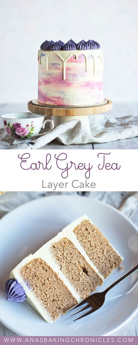 Soaked Cake Recipe, Earl Grey Cake Recipe, Refreshing Cake, Earl Grey Cake, Double Recipe, Grey Cake, Fruit Curd, Orange Cream Cheese, Tea Cakes Recipes