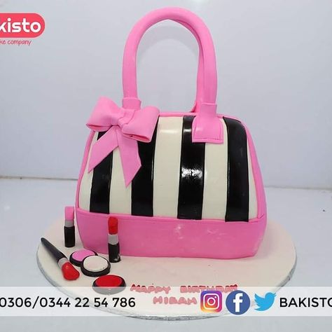 YES! This is a cake, for the handbag lover who cannot stay without their favorite lipstick and eye shadow palette too.  Order 5 days before Get 5% Discount, 10 Days before 10% Discount, 20% Days before 20% Discount. Order Now 0306/0344 2254786 FREE DELIVERY  #weddingcake #heartshapedcake #customizedcakes #birthdaycake #cakedesigns #birthdaycakes #cakes #cakeoftheday #cakesofinstagram #BestCakeEver #chocolatedessert #chocolate #weddingcake #dessert #Lahore #Pakistan #bakistopk #bakistocake #googl Bag Cake Design, Handbag Cakes, Best Cake Ever, Handbag Cake, Make Up Cake, Lahore Pakistan, Eye Shadow Palette, Shadow Palette, Chocolate Desserts