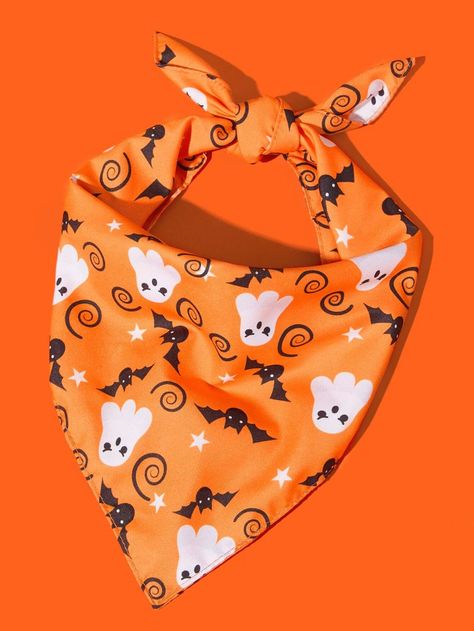 Knit Dog Hat, Halloween Bandana, Halloween Dog Bandana, Pet Scarf, Halloween Dog, Dog Hat, Toy Puppies, Halloween Animals, Dog Halloween