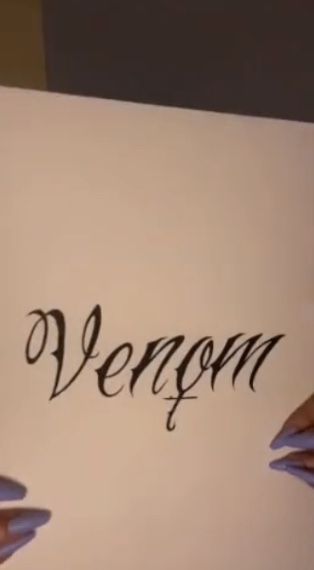 Venom Word Tattoo, Women Venom Tattoo, Women Venom, Venom Women, Pamper Ideas, Revenge Tattoo, Rage Tattoo, Edgy Names, Venom Tattoo