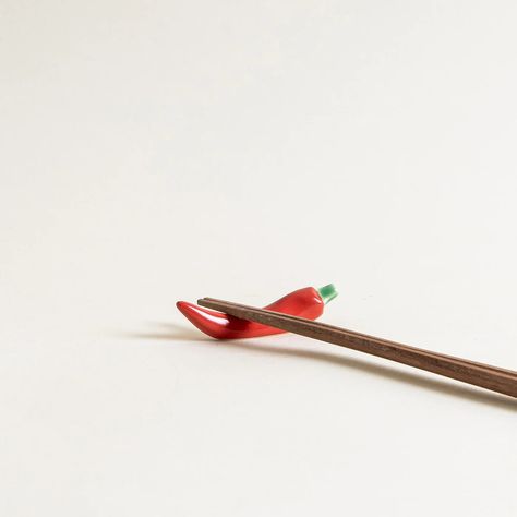 Red Chili Pepper Chopstick Rest – mogutable Chopstick Holder Ceramics, Clay Chopstick Rest, Ceramic Chopstick Holder, Ceramics Ideas Pottery Creative, Glasshouse Fragrances, Chili Spicy, Utensil Rest, Chopstick Holders, Chopsticks Rest