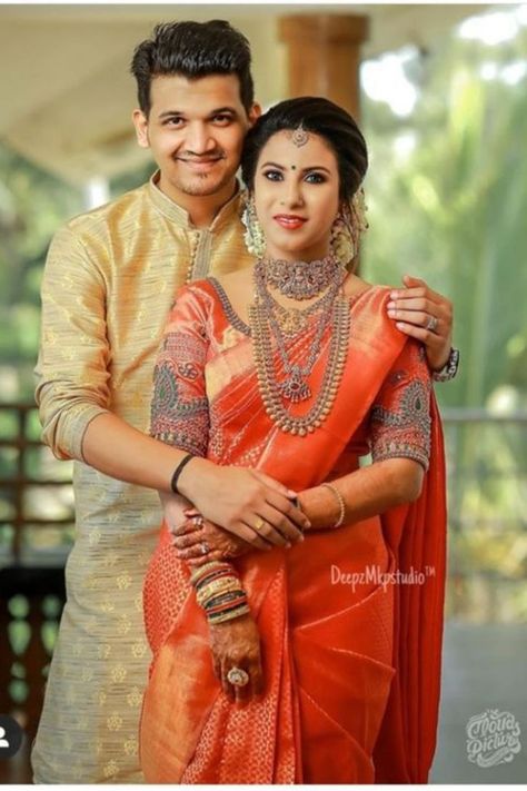 Here are Some BEST Couple Photography Ideas & Poses for South Indian Couples that you MUST need to capture for your wedding functions. #shaadisaga #indianwedding #coupleweddingphotography #coupleweddingphotographyindian #coupleweddingphotographyposes #coupleweddingphotographyforeheadkisspicture #coupleweddingphotographyromantic #coupleweddingphotographyphotoposes #southindianweddingphotography #southindiancouplephotoshoot #southindiancouplephotoshoottraditional #southindiancouplephotoshootposes Couple Closeup Photography Poses, South Indian Couple Photoshoot, Marriage Poses Wedding Photos Indian, Engagement Portraits Poses, Fanart Taekook, Marriage Photoshoot, Marriage Poses, शादी की तस्वीरें, Taekook Edit