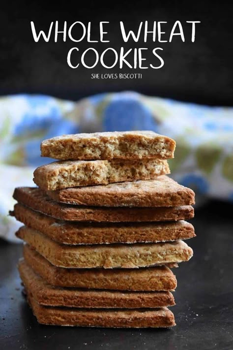 Italian Holiday Cookies, Whole Wheat Cookies, Whole Wheat Biscuits, Honey Breakfast, Breakfast Cookie, Breakfast Cookie Recipe, Lemon Cookies Recipes, Italian Cookie Recipes, Wheat Recipes