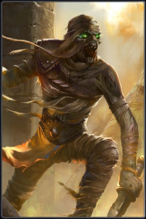 Tomb Kings, Egypt Tattoo, Gods Of Egypt, Egyptian Mummies, Heroic Fantasy, Fantasy Beasts, Fantasy Monster, Mythical Creatures Art, Warhammer Fantasy