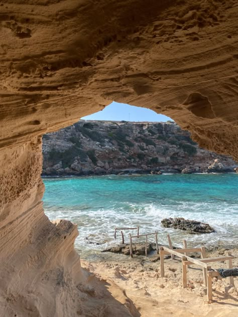 #travel #formentera #ibiza #travel #traveltips #traveling Ibiza Aesthetic, Beautiful Cave, Formentera Spain, Ibiza Formentera, Ibiza Travel, Spanish Islands, Aesthetic Places, Overseas Travel, Mysterious Places