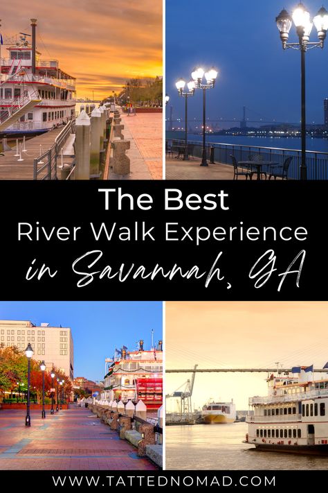 I would highly recommend spending a few days exploring River Street if you find yourself in Savannah, GA - it's definitely worth a visit!  #riverwalk #savannahga #traveladvice Savannah Georgia River Street, River Street Savannah Ga, Savannah River Street, Fall Weekend Getaway, Savannah Tours, Best Weekend Trips, Visit Savannah, Usa Travel Guide, National Parks Usa