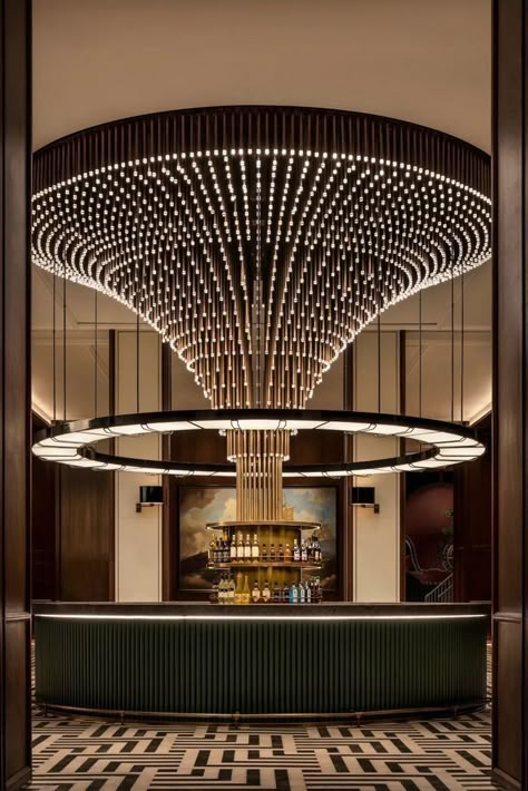 Hotel Lobby Lighting, Bar Lounge Design, Rooftop Restaurant Design, Lobby Lighting, Hotel Lobby Design, Nightclub Design, Pub Design, Bar Interior Design, Luxury Bar