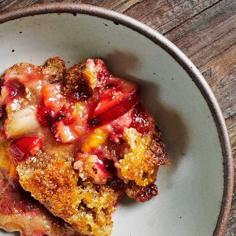 Plum Crisp, Plum Cobbler, Plum Dessert, Black Plums, Salted Potatoes, Fruit Cobbler, Glass Measuring Cup, Rye Flour, Buckwheat Flour