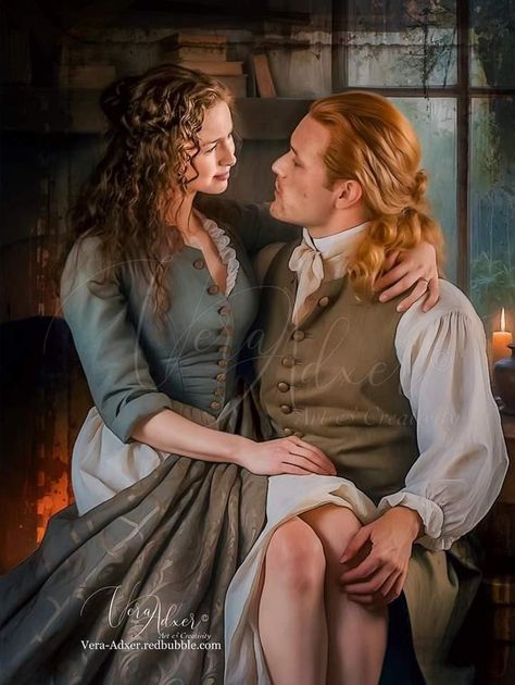 Outlander Artwork, Outlander Series Sam Heughan, Outlander Clothing, Jamie Outlander, Claire And Jamie, I Will Wait, James Fraser Outlander, Outlander Fan Art, Outlander Characters