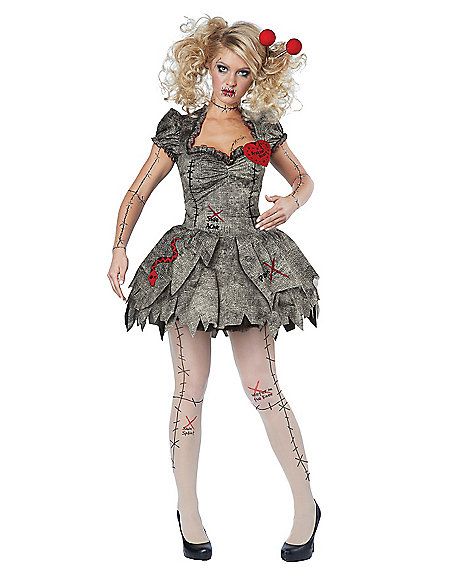 Voodoo Doll Costume, Voodoo Costume, Rag Doll Costume, Zombie Halloween Costumes, Hallowen Ideas, Doll Halloween Costume, California Costumes, Zombie Costume, Halloween Costume Shop