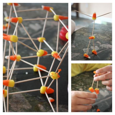 Candy Corn Structures Fall Dissolving Candy STEM activities Candy Corn Games, Dissolving Candy Corn, Candy Corn Experiment, Candy Corn Stem, Preschool Engineering, Stem Games, Apple Science, Candy Science, Candy Corn Crafts