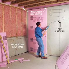 What To Do With Concrete Basement Walls, How To Frame A Wall On Concrete, How To Finish Basement Walls, Easy Basement Walls, Diy Basement Finishing On A Budget, Diy Basement Walls Cheap Budget, Basement Wall Storage Ideas, How To Level Basement Floor, Diy Basement Walls