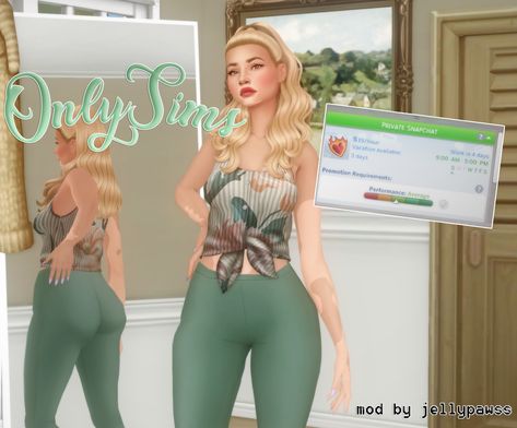 OnlySims Mod | JellyPaws on Patreon Only Sims Mod, Sims 4 Jobs, Sims 4 Cheats, Sims 4 Tsr, Sims 4 Cas Mods, Sims 4 Cc Kids Clothing, Play Sims 4, The Sims 4 Pc, Sims Wallpaper