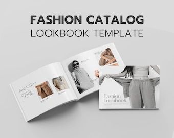 Magazine Lookbook Template for Canva Editable Digital or - Etsy Turkey Product Catalog Design Layout Templates, Lookbook Magazine, Magazine Lookbook, Magazine Edit, Lookbook Template, Product Catalog Template, Catalog Template, Lookbook Design, Brand Presentation