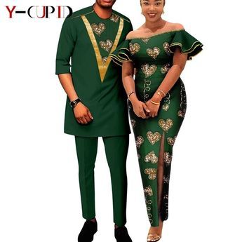 Stylish Matching African Outfits Couples | Couple Matching Outfits Clothing African - Africa Clothing - Aliexpress Couple Ankara Styles, Couples Outfits For Pictures, Ankara Style For Men, African Outfits For Women, African Print Dresses For Women, Rastafari Art, Couples Dress, Couples African Outfits, Africa Clothing