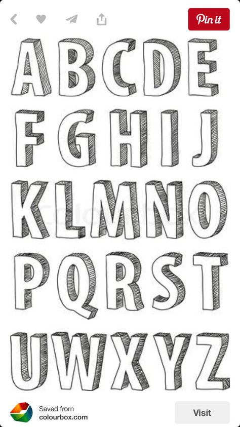 block letters Fancy Fonts Alphabet, Block Letter Fonts, Cute Fonts Alphabet, Hand Lettering Alphabet Fonts, Alfabet Font, Fonts Handwriting Alphabet, Fancy Writing, Lettering Guide, Handwriting Alphabet