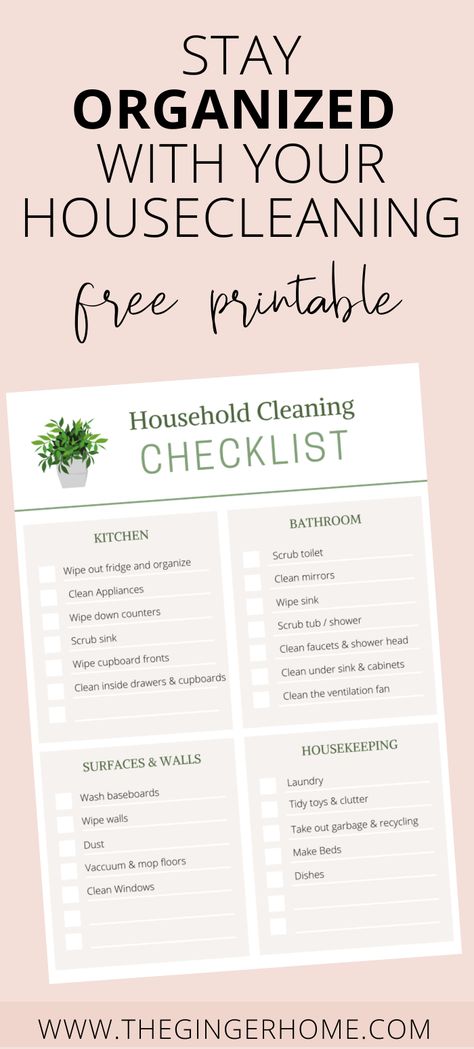 Clean House Schedule Free Printable, Housecleaning Checklist, House Cleaning Planner Free Printable, Room By Room Cleaning Checklist, Household Cleaning Checklist, Professional House Cleaning Checklist, Room Cleaning Checklist, Cleaning Charts, Daily Cleaning Checklist By Room