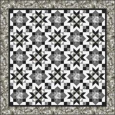 Nancy Mahoney Quilt Patterns, Black And Gray Quilts, Black And White Quilts Patterns Free, Scrap Quilts Ideas Free Pattern, Gray Quilts, Blue Quilt Patterns, Football Quilt, Fall Quilt Patterns, Patchwork Quilting Designs