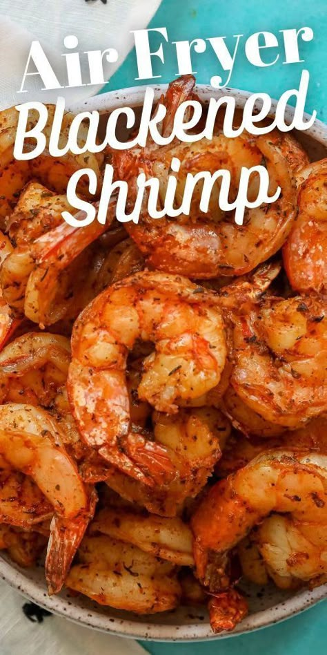 Best Air Fryer Shrimp Recipes, Air Fryer Cooked Shrimp Recipes, Cajun Air Fried Shrimp, Air Fryer Blackened Shrimp, Shrimp In The Air Fryer Recipes, Air Fryer Shrimp Recipes Easy, Airfry Shrimp Recipes, Air Fryer Blackened Fish, Cooked Shrimp In Air Fryer