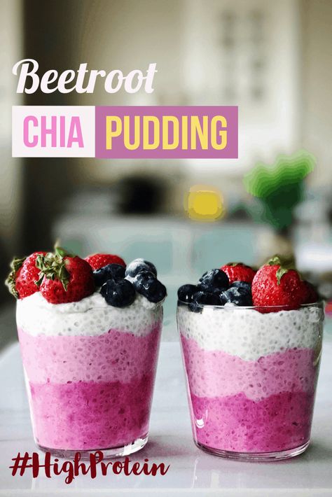 Breakfast Chia Pudding, Chocolate Strawberry Smoothie, Smoothie Breakfast, Beetroot Recipes, Chia Recipe, Plant Milk, Beet Root, Chia Seed Recipes, Beet Recipes