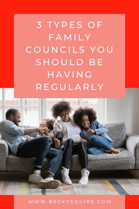 Family councils were a regular thing in my home growing up. They usually coincided with Family Home Evening every week, and I just assumed that all families did them. So, I was a bit surprised whenever I would casually mention family councils as an adult … The post 3 Types of Family Councils You Should Be Having Regularly appeared first on Becky Squire. Organize Family Schedule, Family Communication, Family Schedule, Family Meeting, Family Home Evening, Strong Family, Family Matters, Family Organizer, Meaningful Conversations